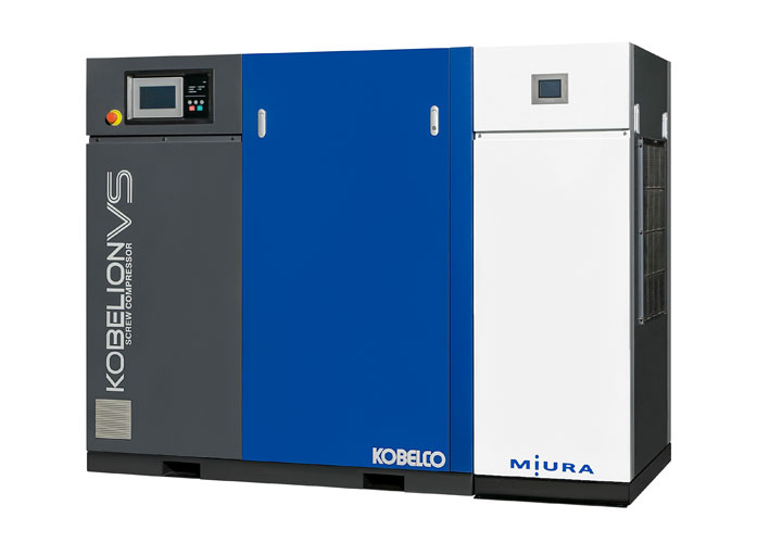 コンプレッサの圧縮熱を捨てるのはもったいない!圧縮熱を回収して温水熱源として利用しませんか?